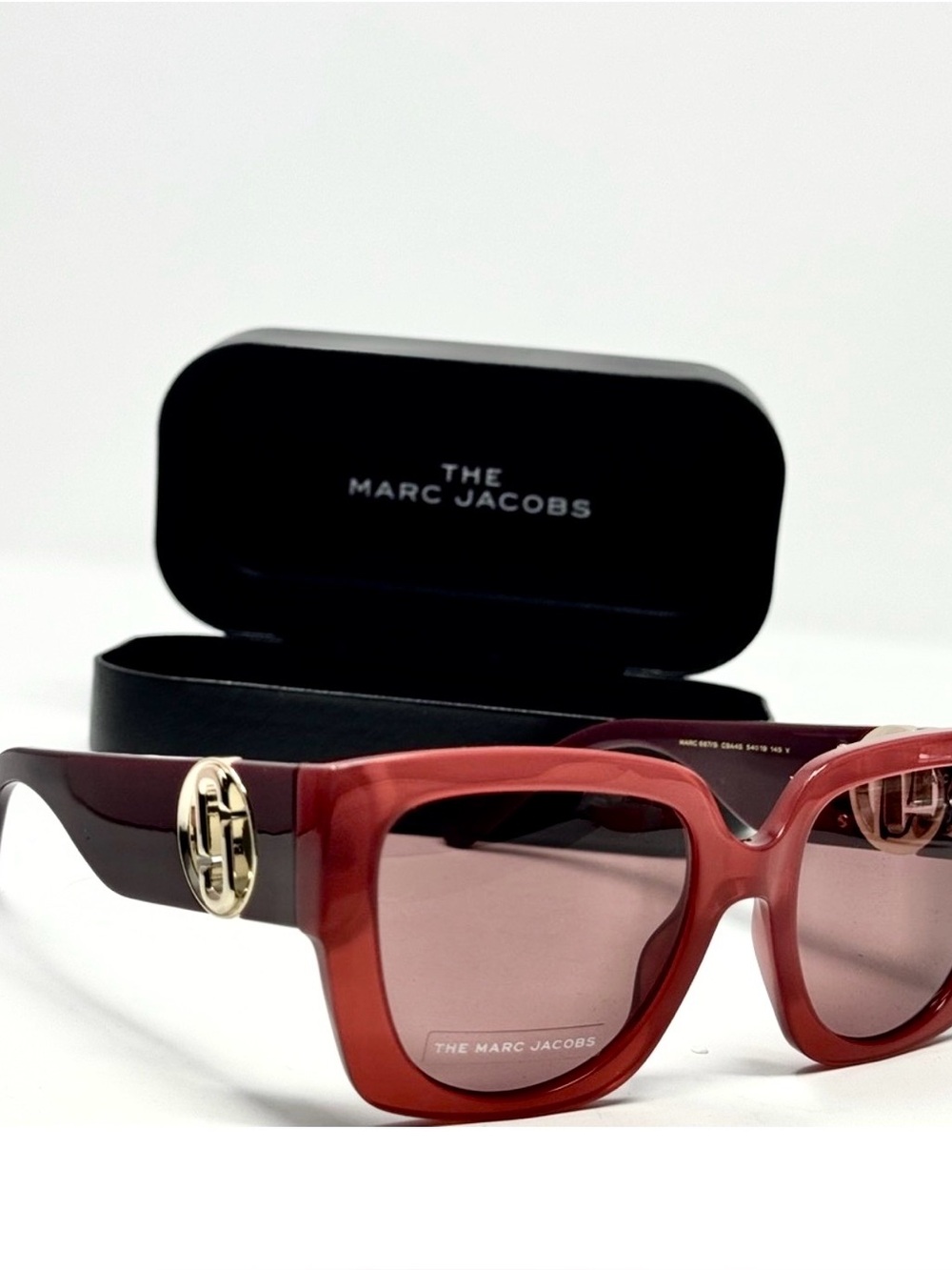 Marc Jacobs Burgundy Women’s Sunglasses MARC 687/S 0C9A/4S NEW SET••AUTHENTIC••
